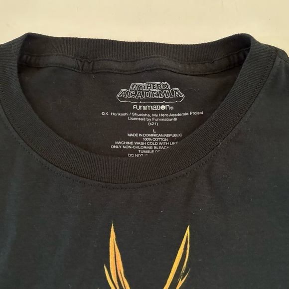 My Hero Academia Black Short Sleeve Cotton Crewneck T-Shirt size Large - Picture 5 of 8